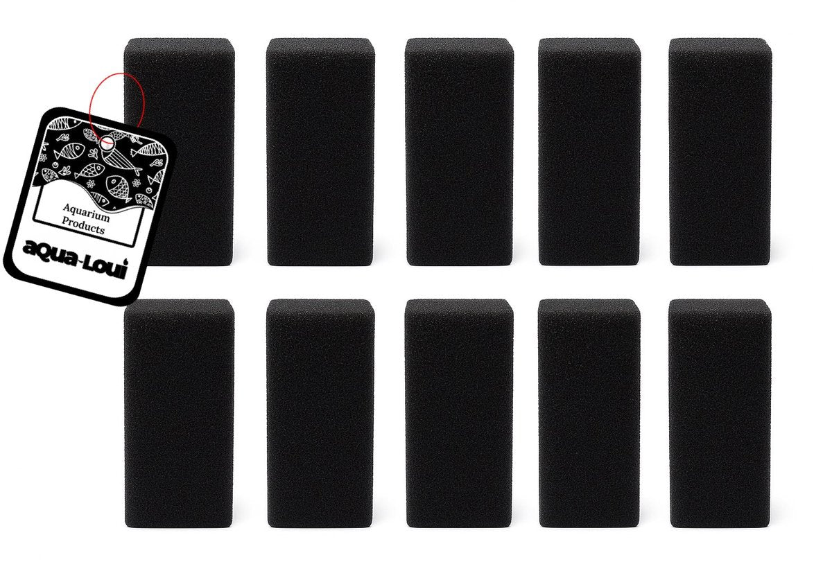 Aqua-Loui®- Filtersponzen - Geschikt voor Superfish AquaFLow 50 Easy Click Cartridge - Aquariumfilter - Navulling - 10 Stuks.