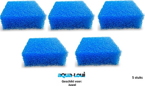 Aqua-Loui® - Filterspons Grof - Geschikt voor Juwel - Large (L) - Geschikt voor Bioflow 6.0 - Geschikt voor Juwel: Rio 300 & Vision 260 - 5 Stuks