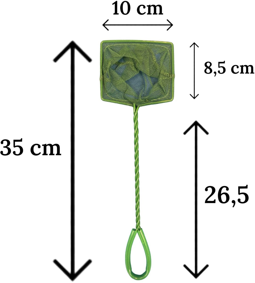 Aqua-Loui® - Schepnetje - 4” inch - 10 cm breed - Geschikt voor Aquarium Vijver en Zwembad