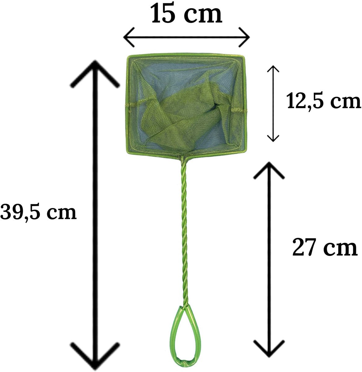 Aqua-Loui® - Schepnetje - Visnet - 6” inch - 15 cm breed - Geschikt voor Aquarium Vijver en Zwembad