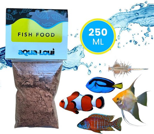 Aqua-Loui® - Tropisch Vissenvoer - Artemia - Vlokken (Flakes) - Geschikt Voor Alle Maten Zoetwater & Zoutwater Vissen - 250ml
