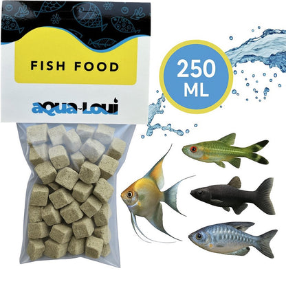 Aqua-Loui® - Tropisch Vissenvoer - Tubifex - Drijvend & Langzaam Zinkend Visvoer - Geschikt Voor Zoetwater Vissen - 250ml