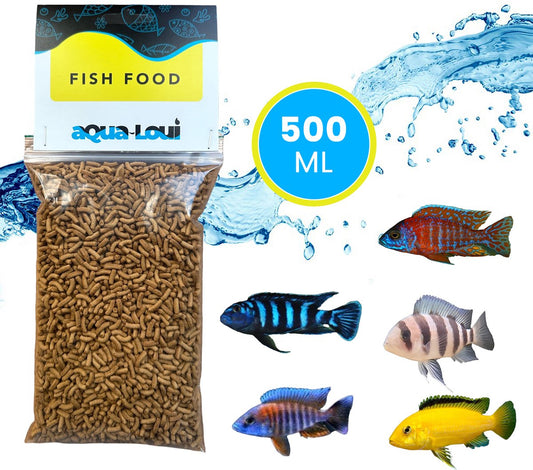 Aqua-Loui® - Tropisch Vissenvoer – Drijvende Sticks - Geschikt Voor Cichilide en Grotere Vissen - 500ml