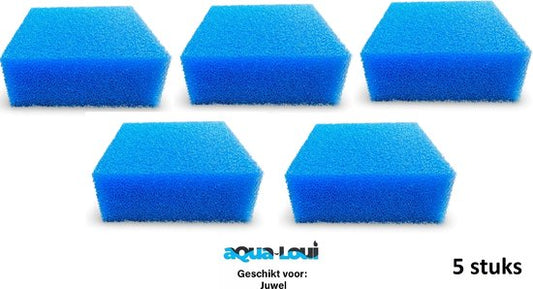 Aqua-Loui® - Filterspons Fijn - Geschikt voor Juwel - Extra Large (XL) - Geschikt voor Bioflow 8.0 - Geschikt voor Juwel: Rio 400 - Rio 450 - Vision 450 - Trigon 350 - 5 Stuks
