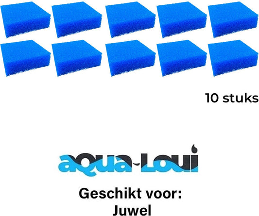 Aqua-Loui® - Filterspons Grof - Geschikt voor Juwel - Extra Large (XL) - Geschikt voor Bioflow 8.0 - Geschikt voor Juwel: Rio 400 - Rio 450 - Vision 450 - Trigon 350 - 10 stuks