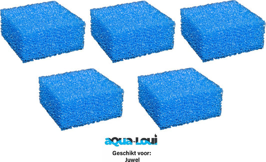 Aqua-Loui® - Filterspons Grof - Geschikt voor Juwel - Compact (M) - Geschikt voor Bioflow 3.0 - Geschikt voor Juwel: Rio 125 - Rio 180 - Rio 240 - Vision 180 - Trigon 190 - Lido 200 - Lido 120 - 5 Stuks