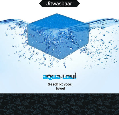 Aqua-Loui® - Filterspons Fijn - Geschikt voor Juwel - Large (L) - Geschikt voor Bioflow 6.0 - Geschikt voor Juwel: Rio 300 & Vision 260 - 10 Stuks
