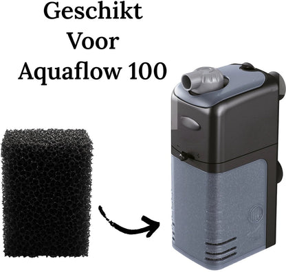 Aqua-Loui®- Filtersponzen - Geschikt voor Superfish AquaFLow 100/150 Easy Click Cartridge - Aquariumfilter - Navulling - 10 Stuks