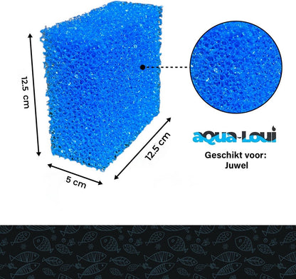 Aqua-Loui® - Filterspons Grof - Geschikt voor Juwel - Large (L) - Geschikt voor Bioflow 6.0 - Geschikt voor Juwel: Rio 300 & Vision 260 - 5 Stuks