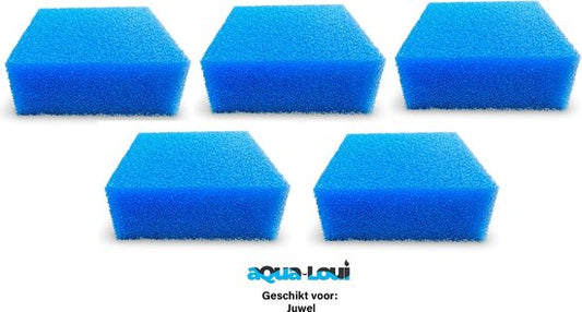 Aqua-Loui® - Filterspons Fijn - Geschikt voor Juwel - Large (L) - Geschikt voor Bioflow 6.0 - Geschikt voor Juwel: Rio 300 & Vision 260 - 5 Stuks