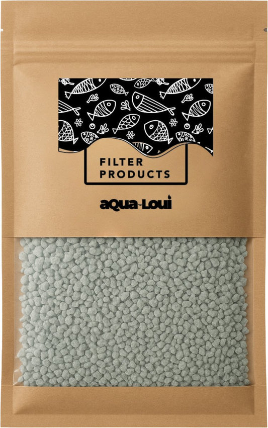 Aqua-Loui® - Zeoliet – Zeolite - Geschikt voor Vijver, Zoet en Zoutwater Aquariums - Aquariumfilters - Aquarium – Filtermateriaal – 500ml