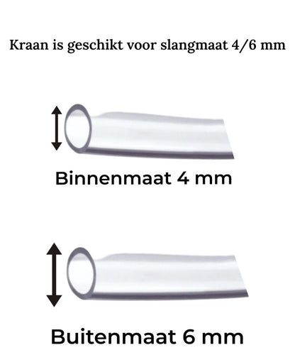 Aqua-Loui® - Luchtslang voor Aquarium - Silicone Slang - Slangmaat Ø 4/6 mm - 5 Meter - Transparant