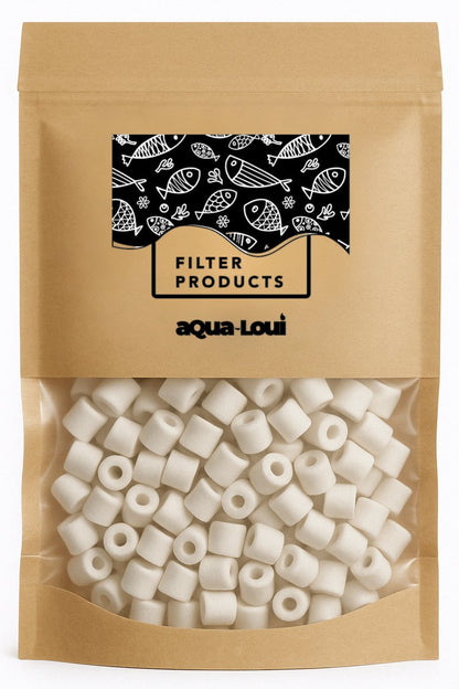 Aqua-Loui® - Keramische Pijpjes – Ceramic Rings – Aquarium Filtermateriaal – Geschikt voor Aquariumfilters -1.000ml/1Liter