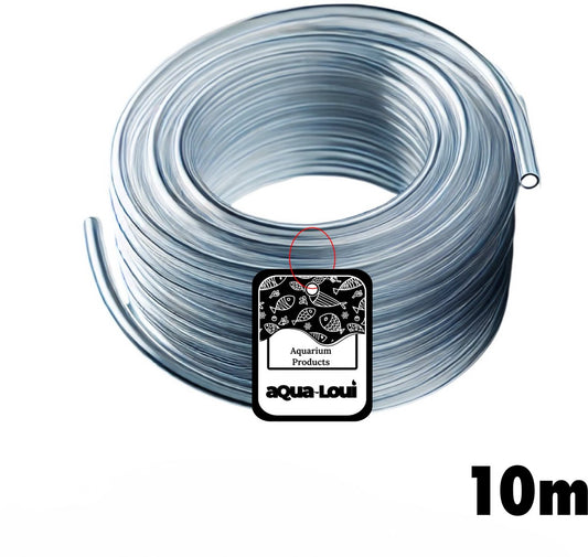 Aqua-Loui® - Luchtslang voor Aquarium - Silicone Slang - Slangmaat Ø 4/6 mm - 10 Meter - Transparant