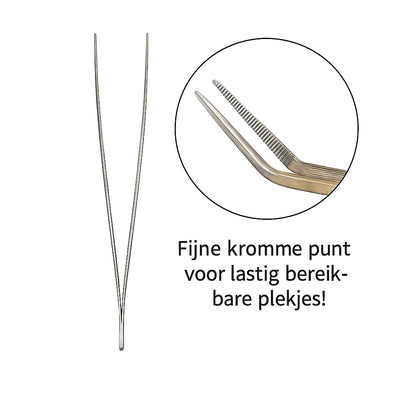 Aqua-Loui® - Aquarium Gereedschapset – 3-delig RVS – 2 Pincetten & Schaar – Voor Aquascaping en Plantenverzorging