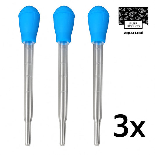 Aqua-Loui® - Pipet Groot - 30ml - Met schaalverdeling - Druppelteller - 28cm - 3 stuks