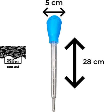 Aqua-Loui® - Pipet Groot - 30ml - Met schaalverdeling - Druppelteller - 29cm