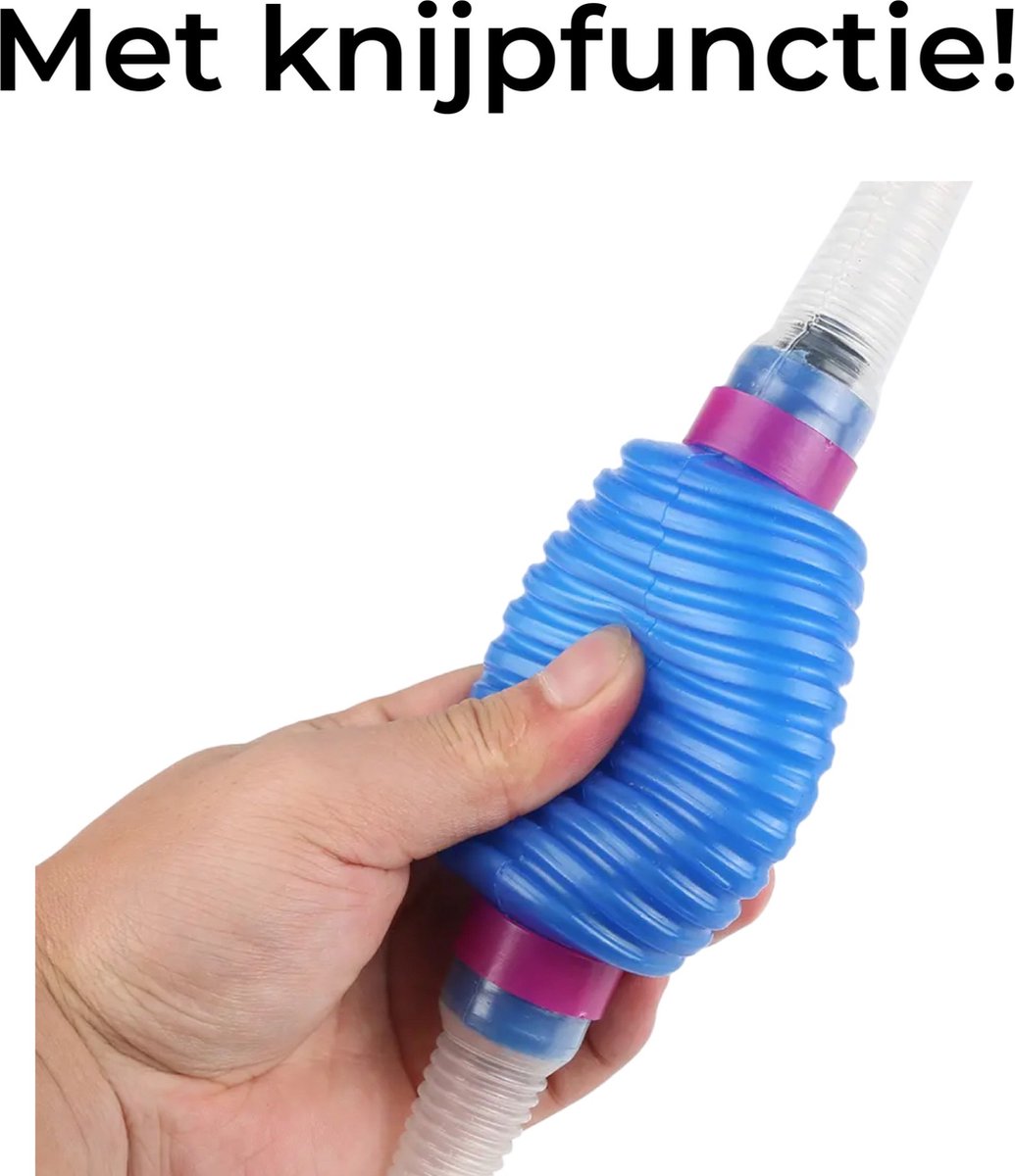 Aqua-Loui® - Aquarium Stofzuiger - Bodemreiniger - Werkt zonder batterijen - Geschikt voor alle type Aquaria