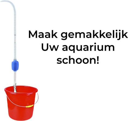 Aqua-Loui® - Aquarium Stofzuiger - Bodemreiniger - Werkt zonder batterijen - Geschikt voor alle type Aquaria