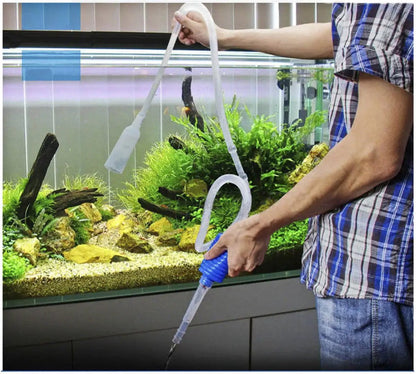 Aqua-Loui® - Aquarium Stofzuiger - Bodemreiniger - Werkt zonder batterijen - Geschikt voor alle type Aquaria
