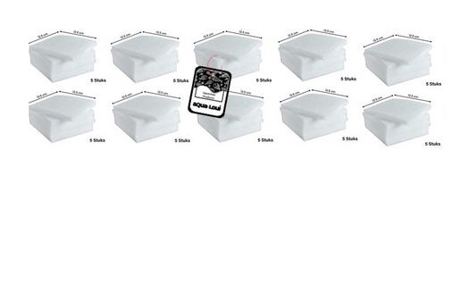 Aqua-Loui® - Filterwatten - Geschikt voor Juwel - Large (L) - Geschikt voor Bioflow 6.0 - Geschikt voor Juwel: Rio 300 & Vision 260 - 50 stuks